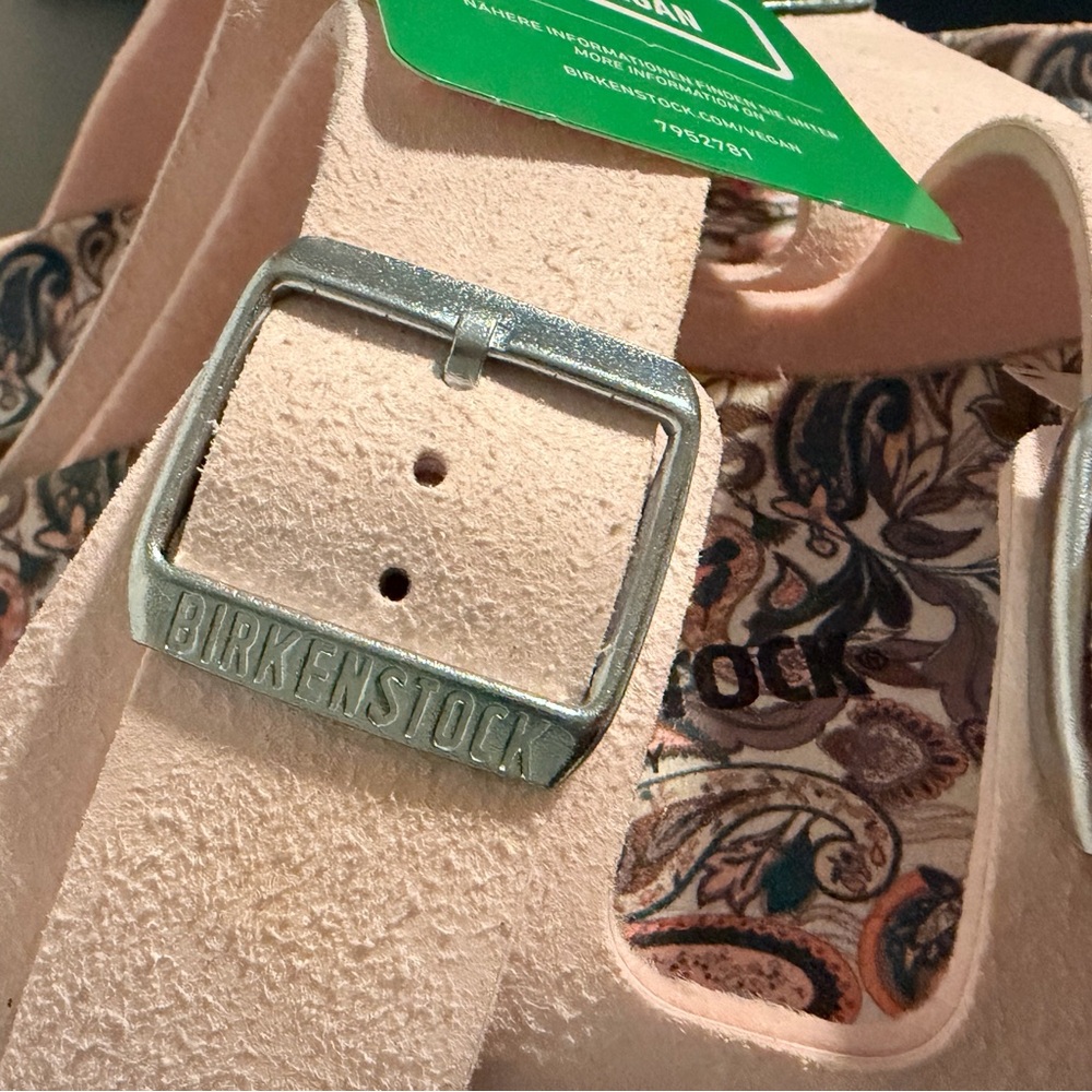 Birkenstock Women’s Arizona Vegan Birkibuc Sandals Size 7 NEW! - Picture 5 of 6